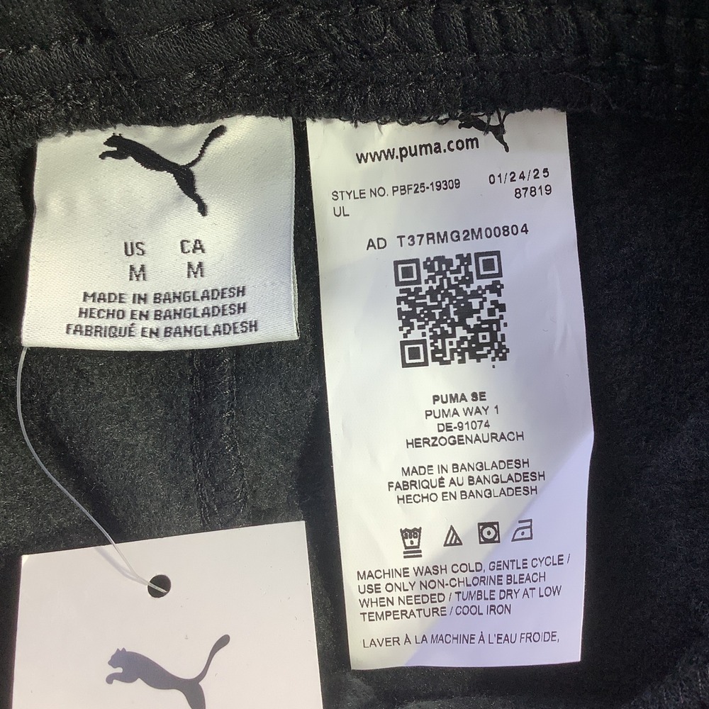 Puma Kids Black Pullover Hoodie & Track Pants Set Loungewear Size M NWT - Picture 15 of 16